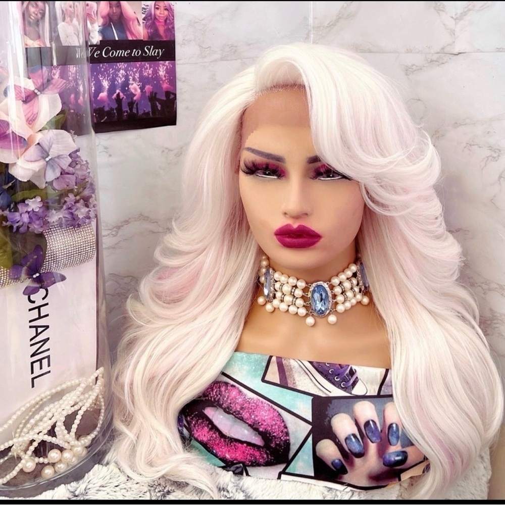 Human Hair Blended Lace Front Wig